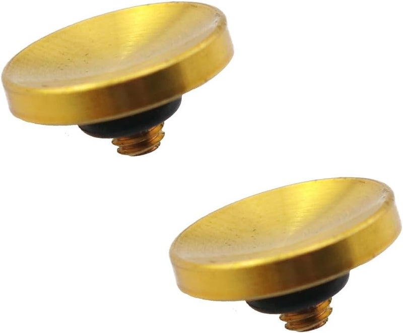 ZYAMY 2PCS Exquisite Brass Concave Shutter Release Button DSLR Camera Release Slot Compatible Anti Drop Button Screw Cap Accessories - Image 1